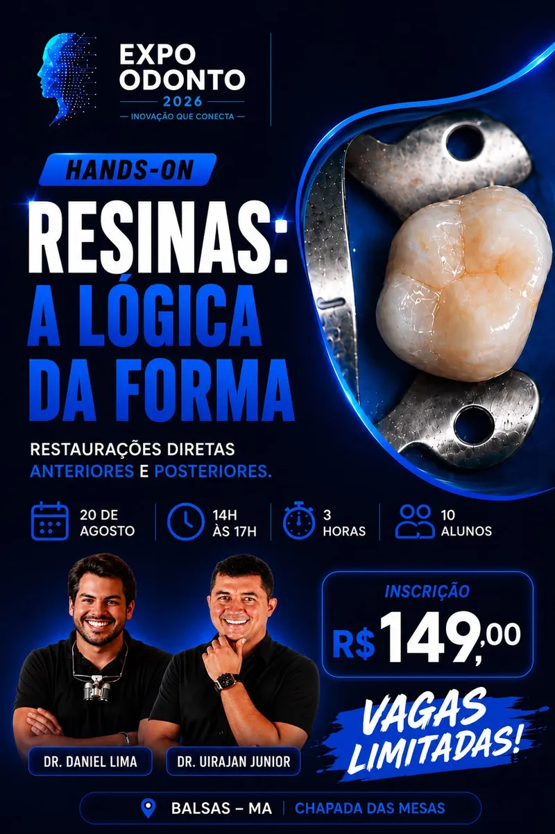 Arte de divulgação do minicurso Resinas: a lógica da forma